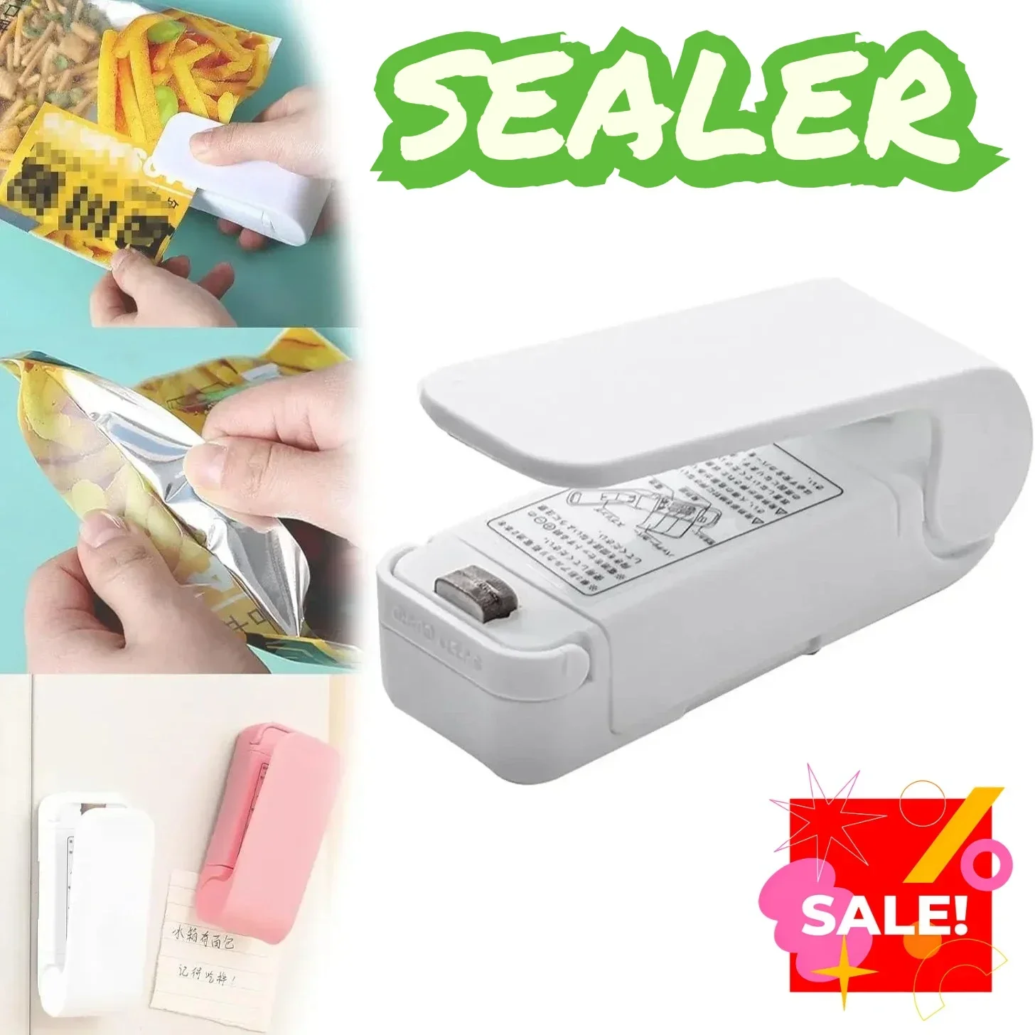 Portable Mini Heat Bag Sealer, - Food Storage Hacks recensie en prijs