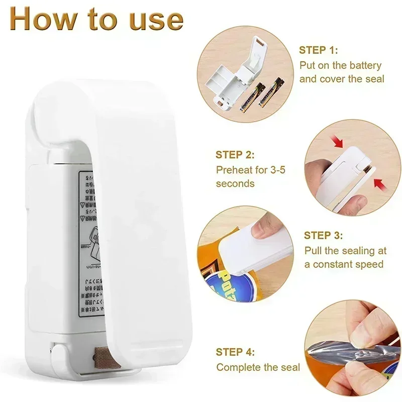 Portable Mini Heat Bag Sealer, - Food Storage Hacks recensie en prijs