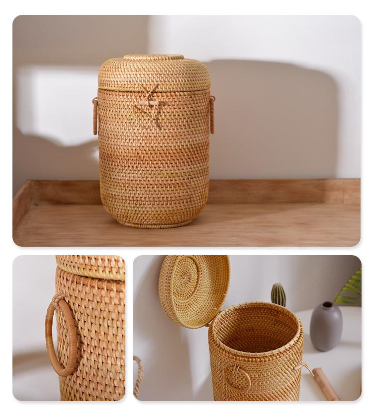 Handwoven Rattan Tea Storage B - Food Storage Organiser recensie en prijs