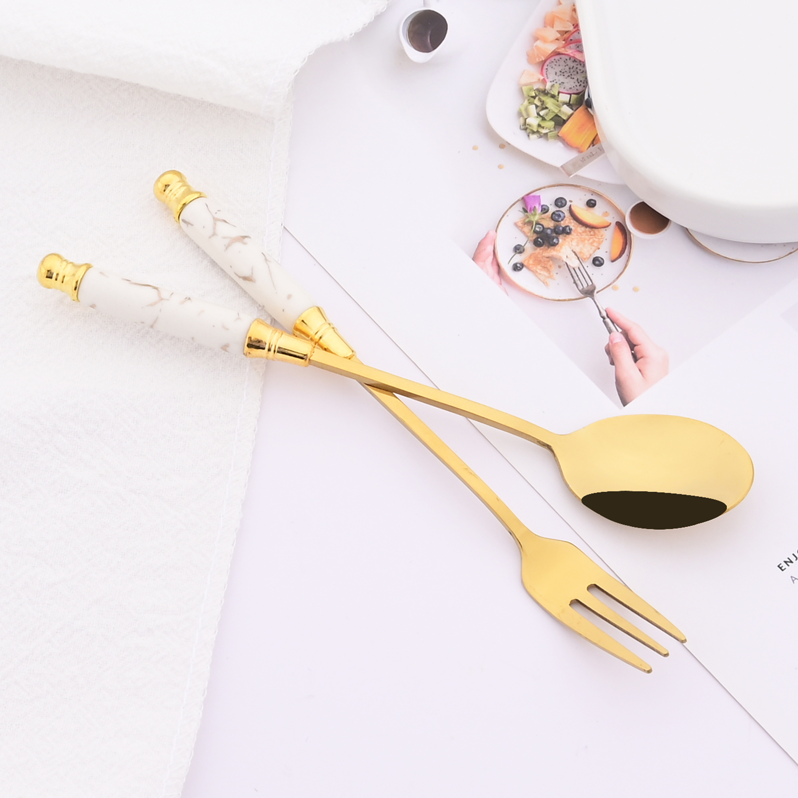 12Pcs Creative Dessert Spoon F - Food Snacks That Are Green recensione e prezzo