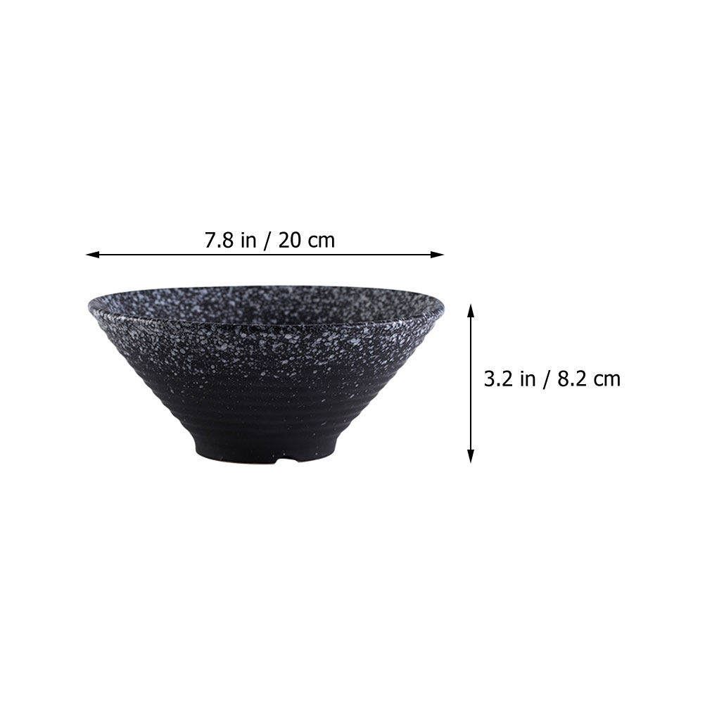 1Pcs Ceramic Ramen Bowl Black  - Food In Japanese Snacks recensione e prezzo