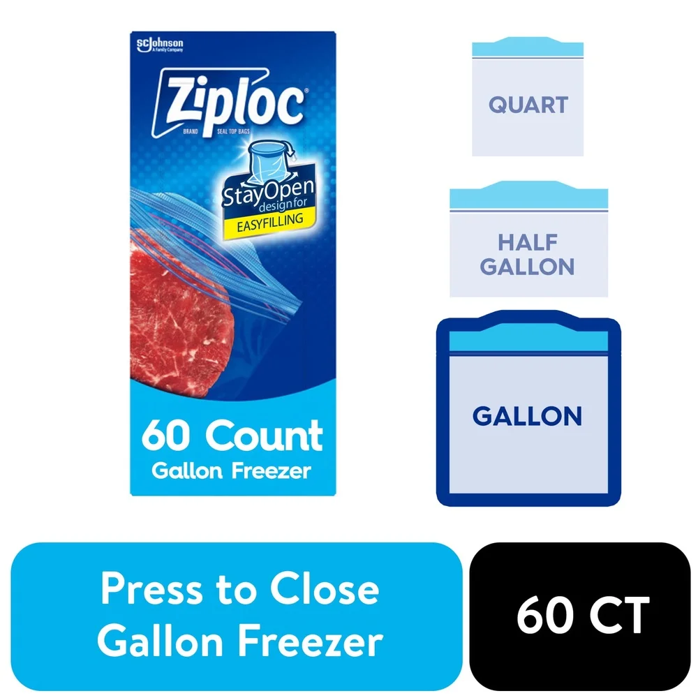 Reusable Freezer Bags Gallon S - Food Storage Technology recensie en prijs