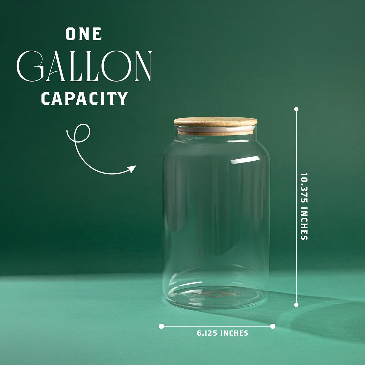 1 Gallon Glass Large Jar with  - Food Storage In The Kitchen recensie en prijs