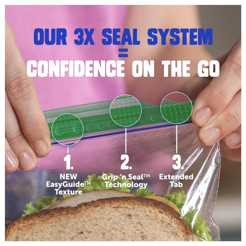 (3 pack) Brand XL Sandwich Bag - Food Storage Technology recensie en prijs