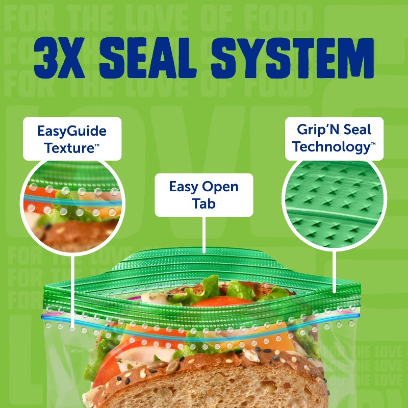 (3 pack) Brand XL Sandwich Bag - Food Storage Technology recensie en prijs