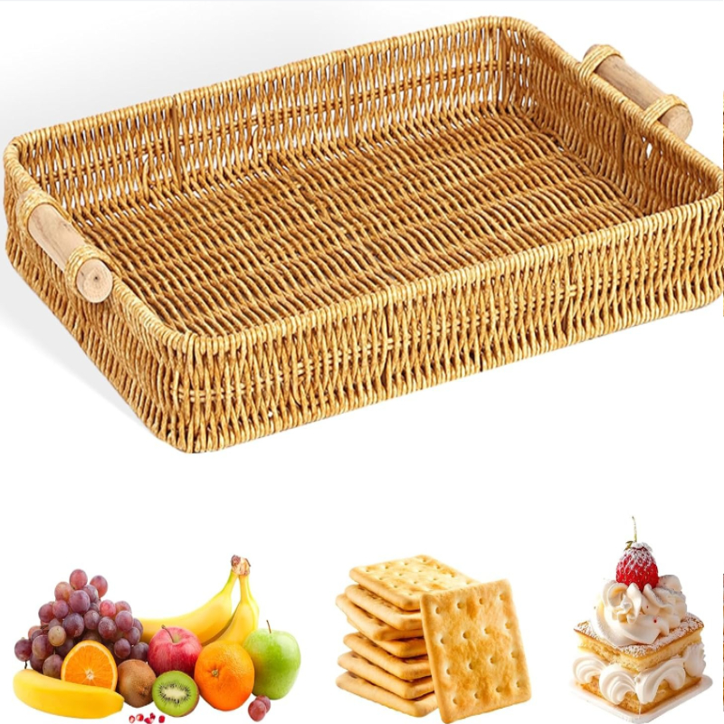 Wicker Tray Rectangular Rattan - Food Storage For Restaurant recensie en prijs