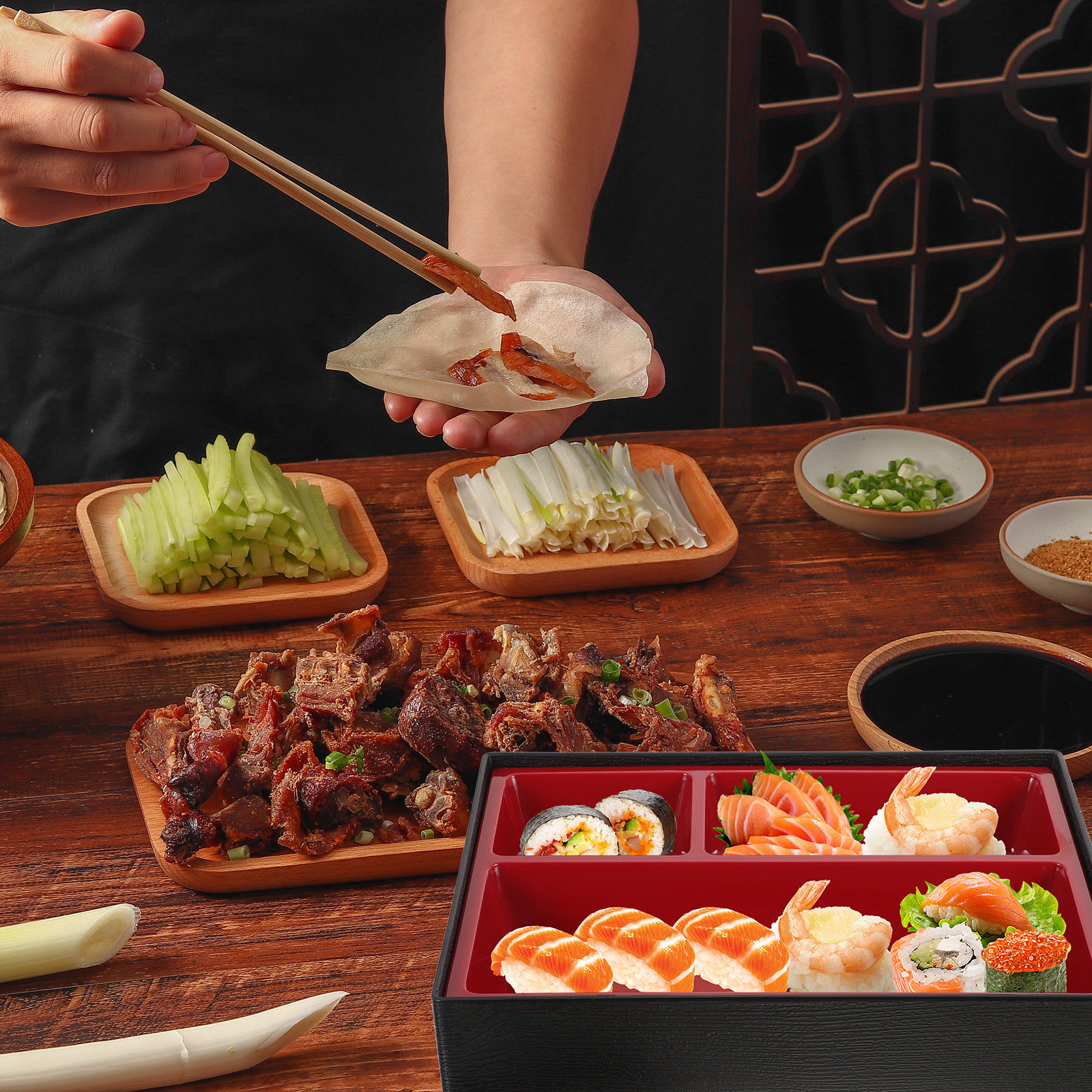 Japanese Style Bento Box 3 Sec - Food In Japanese Snacks recensione e prezzo
