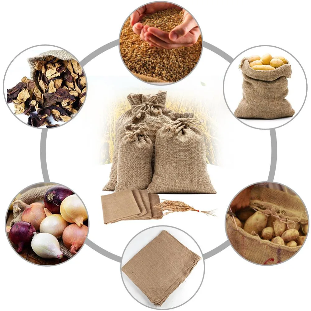 1PC Natural Jute Burlap Sacks  - Food Storage In Roots recensie en prijs