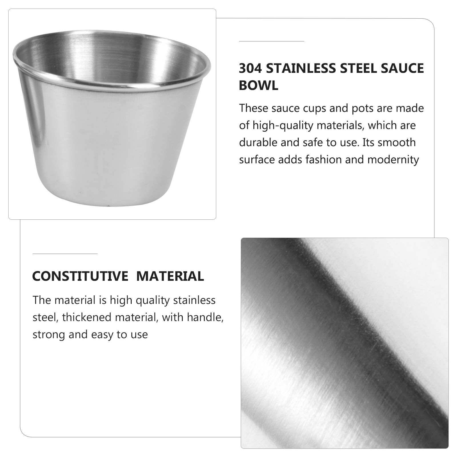 1Set Stainless Steel Sauce Cup - Food Storage And Temperature recensie en prijs
