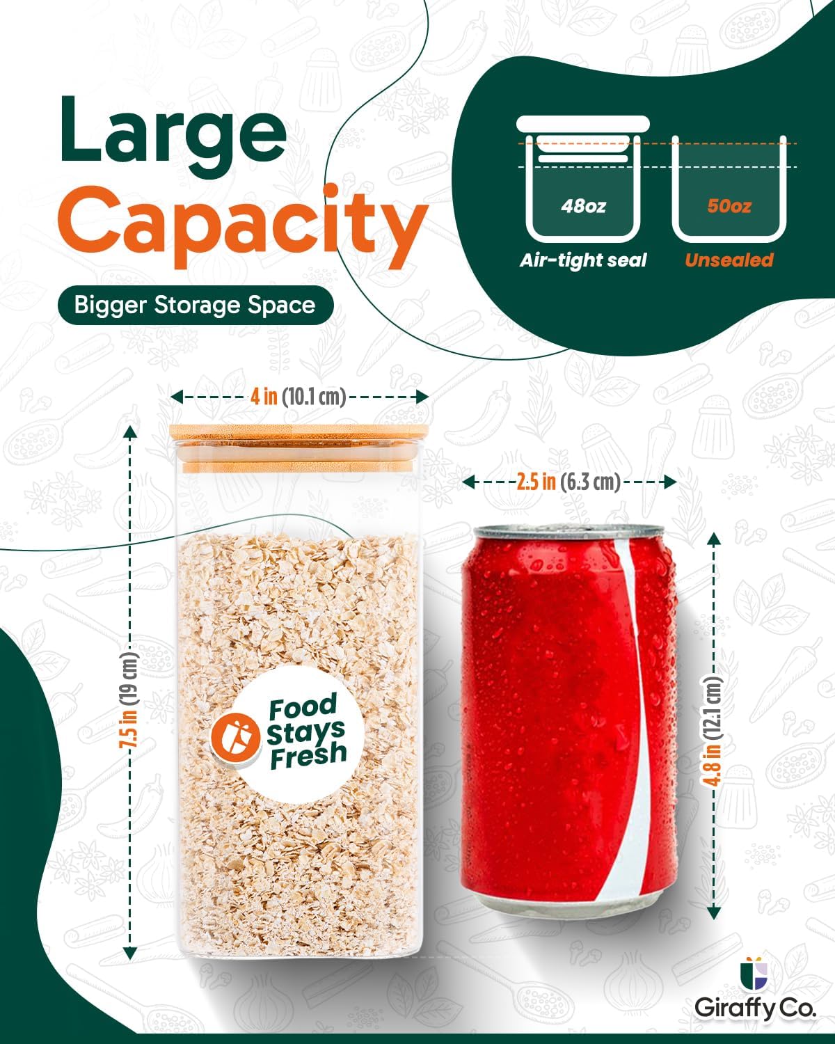 Glass Food Storage Jars with A - Food Storage With Lids recensie en prijs
