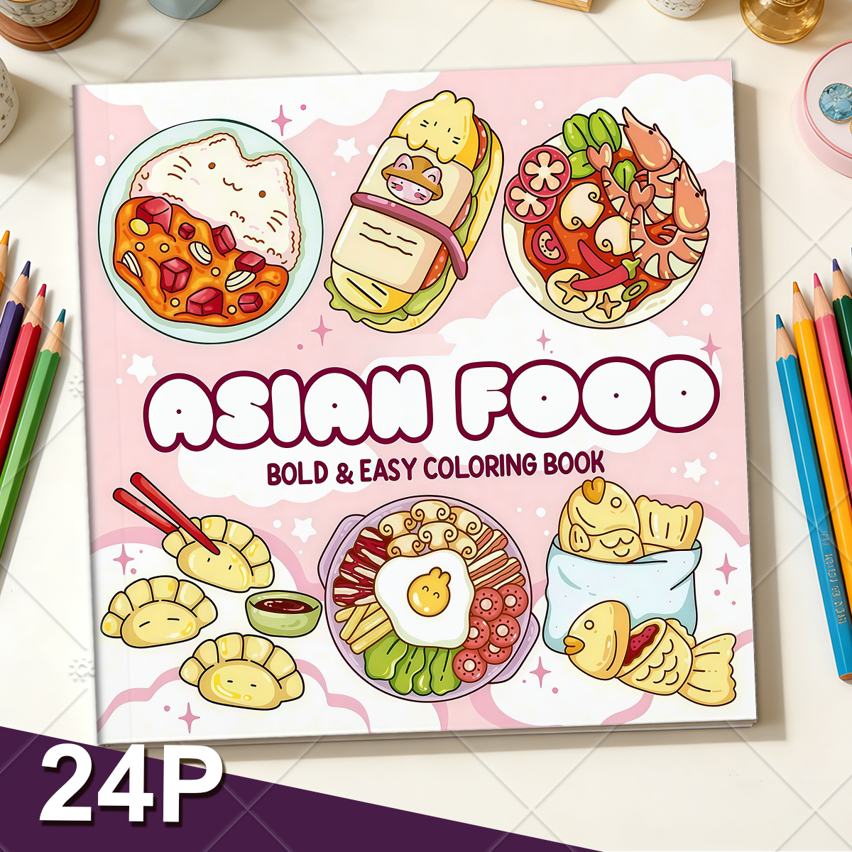 ASIAN Food Bold-easy Patterns  - Food And Snacks Coloring Book Bold And Easy recensione e prezzo