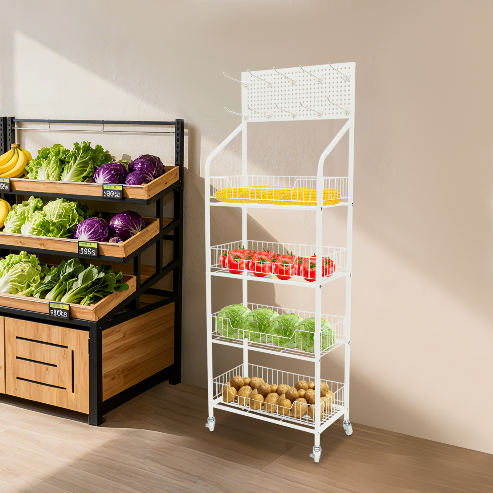 4-Tier Commercial Retail Displ - Food Snacks High In Iron recensione e prezzo