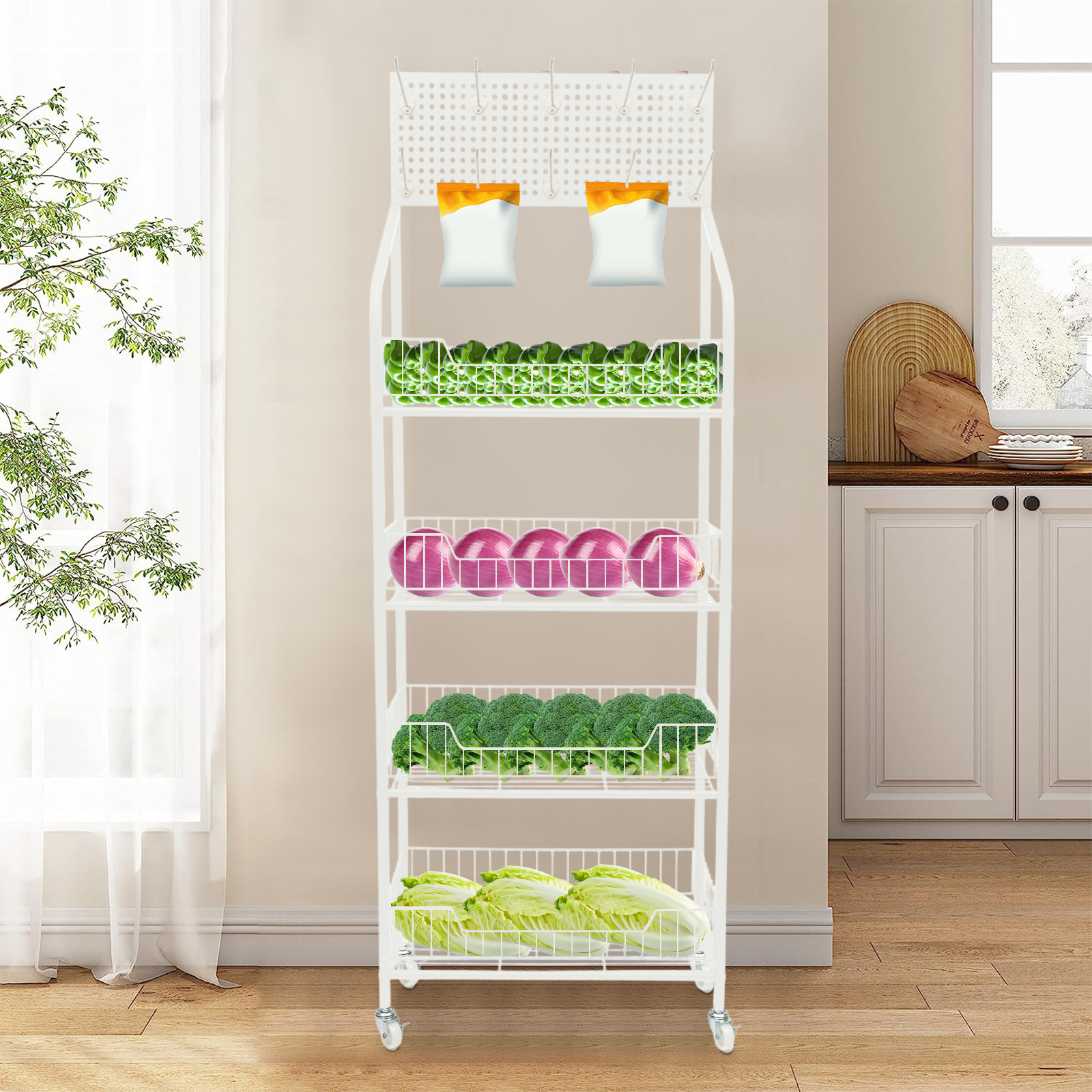 4-Tier Commercial Retail Displ - Food Snacks High In Iron recensione e prezzo