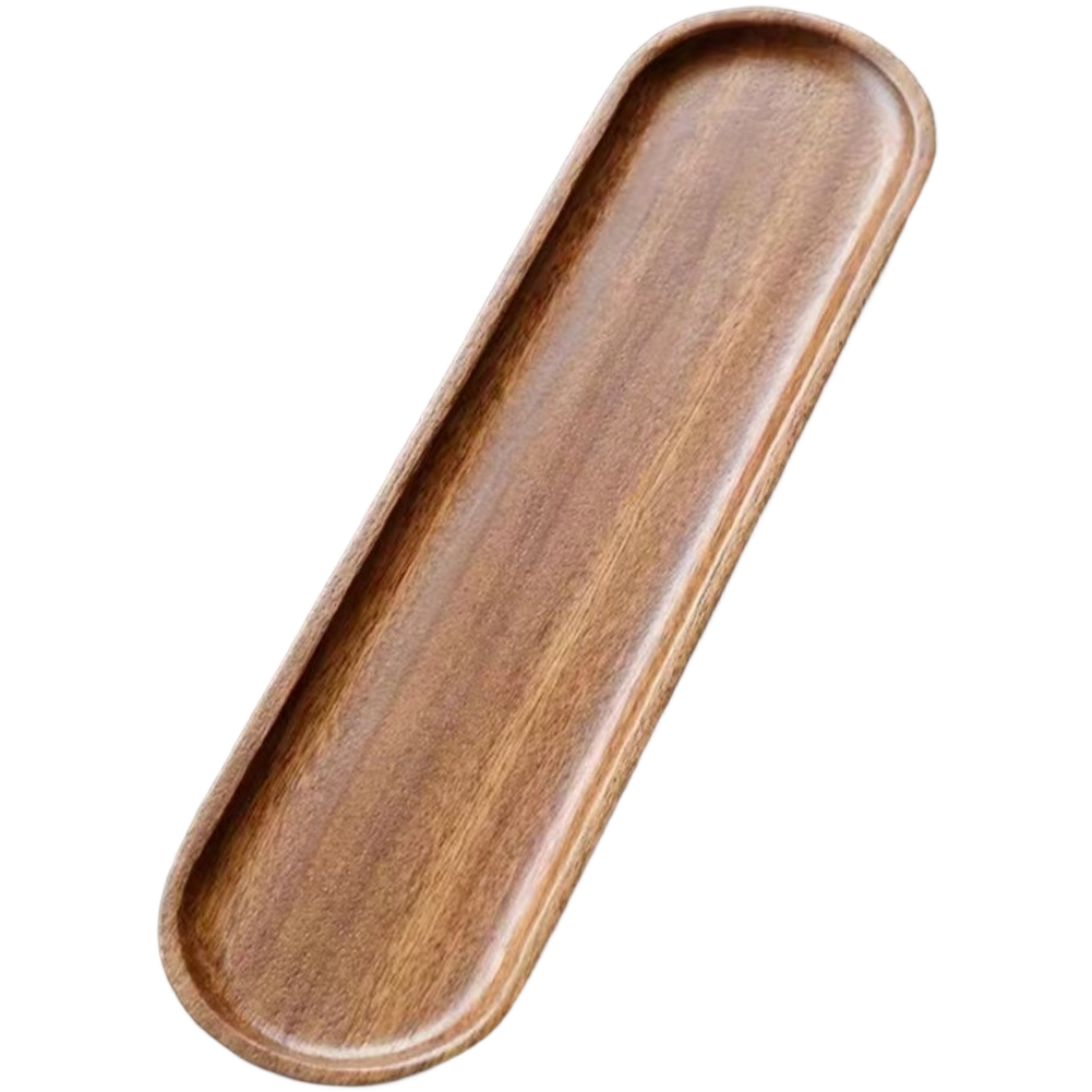 Walnut Wood Tray Tableware Rec - Food In Japanese Snacks recensione e prezzo