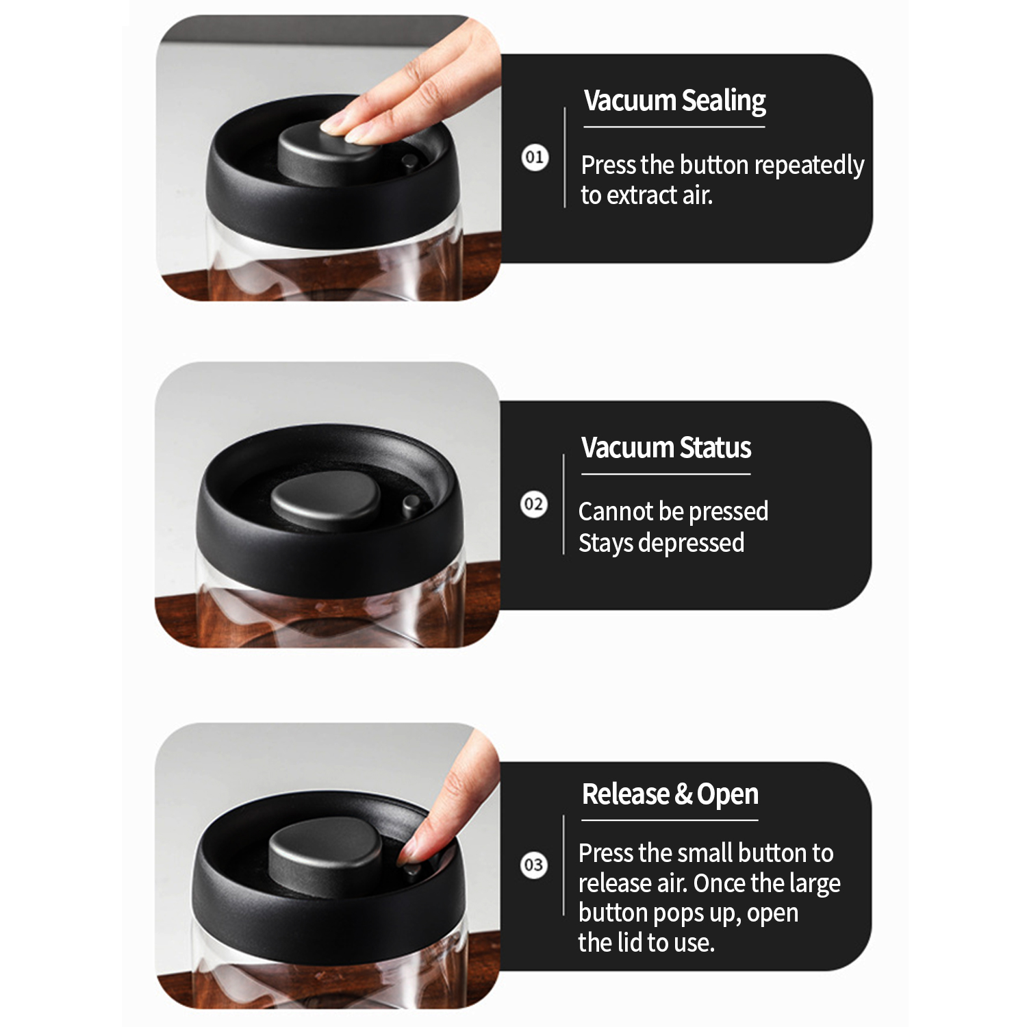 OANKR Vacuum Coffee Canister 5 - Food Storage Heat recensie en prijs