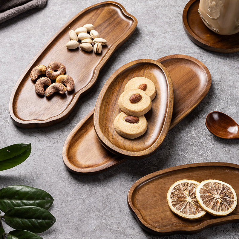 Tableware Solid Wood Food Tray - Food In Japanese Snacks recensione e prezzo