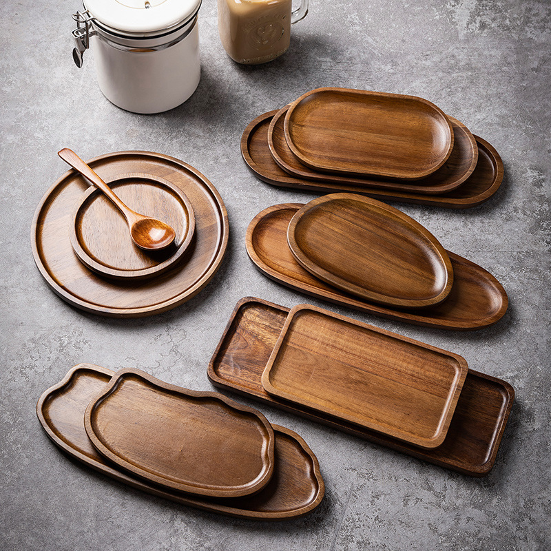 Tableware Solid Wood Food Tray - Food In Japanese Snacks recensione e prezzo
