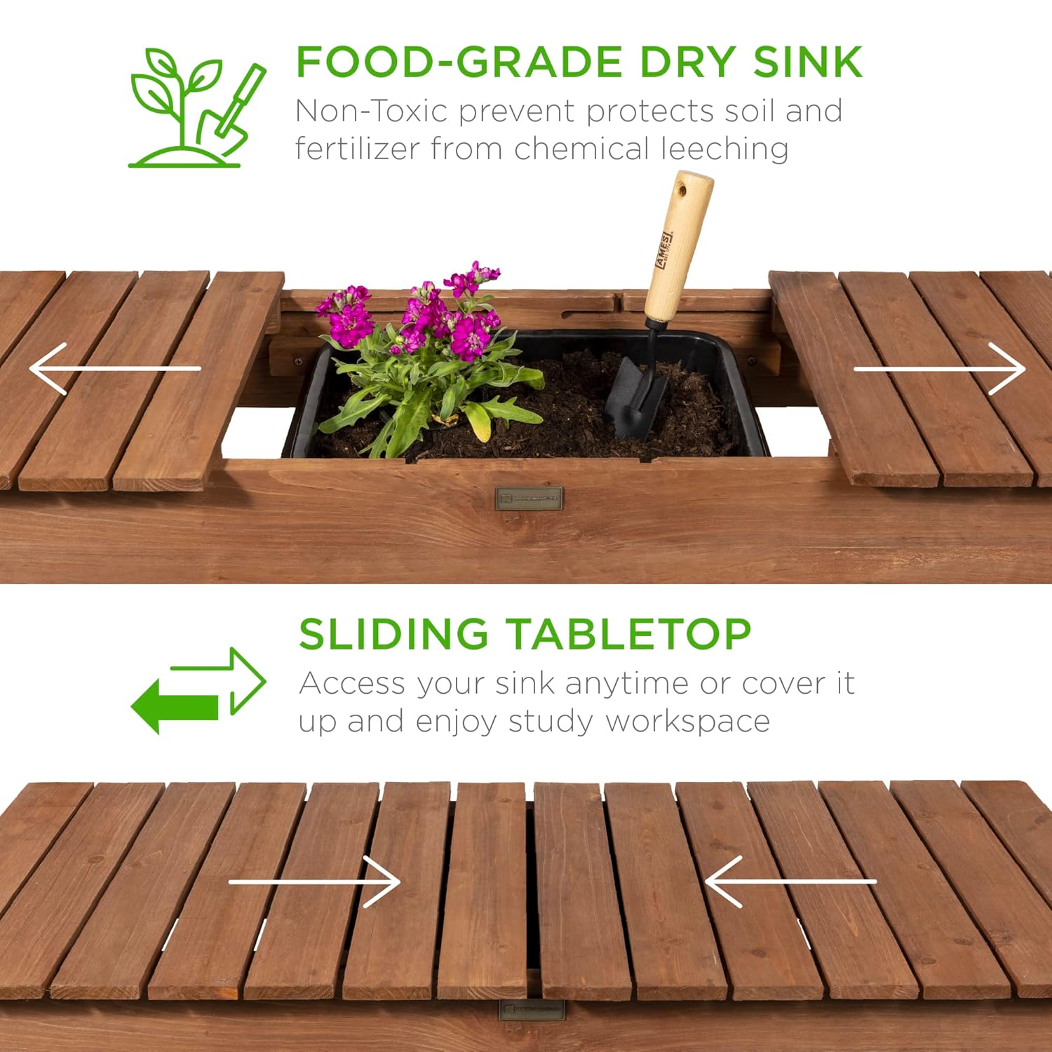 Mobile Garden Potting Bench, O - Food Storage With Wheels recensie en prijs