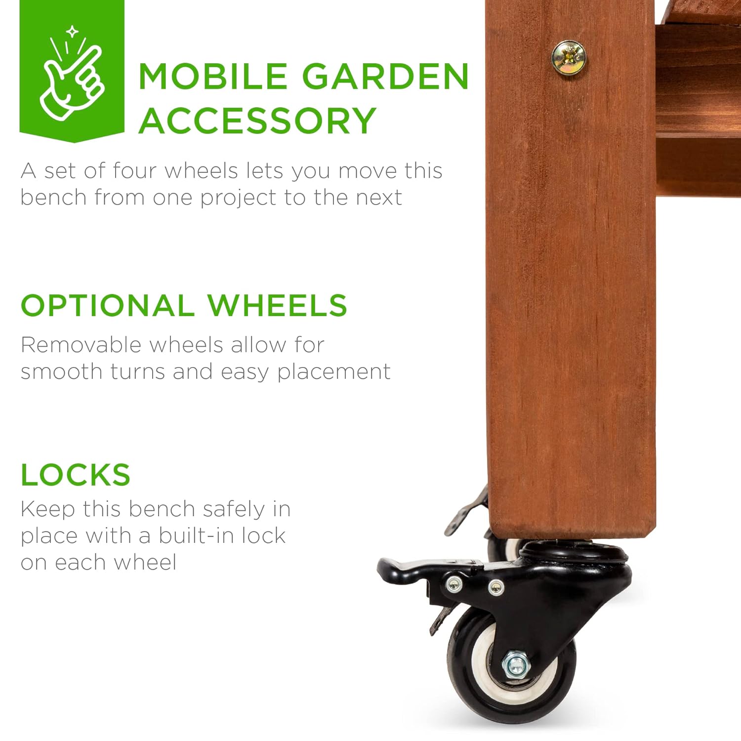 Mobile Garden Potting Bench, O - Food Storage With Wheels recensie en prijs
