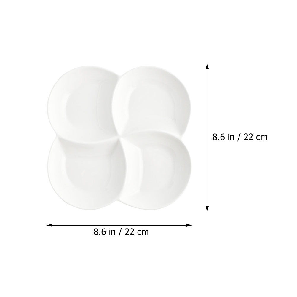 Ceramic Food Plate 4-Compartme - Food Snacks Company recensione e prezzo