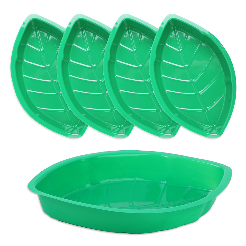 6Pcs Green Palm Leaf Plate Sna - Food Snacks That Are Green recensione e prezzo