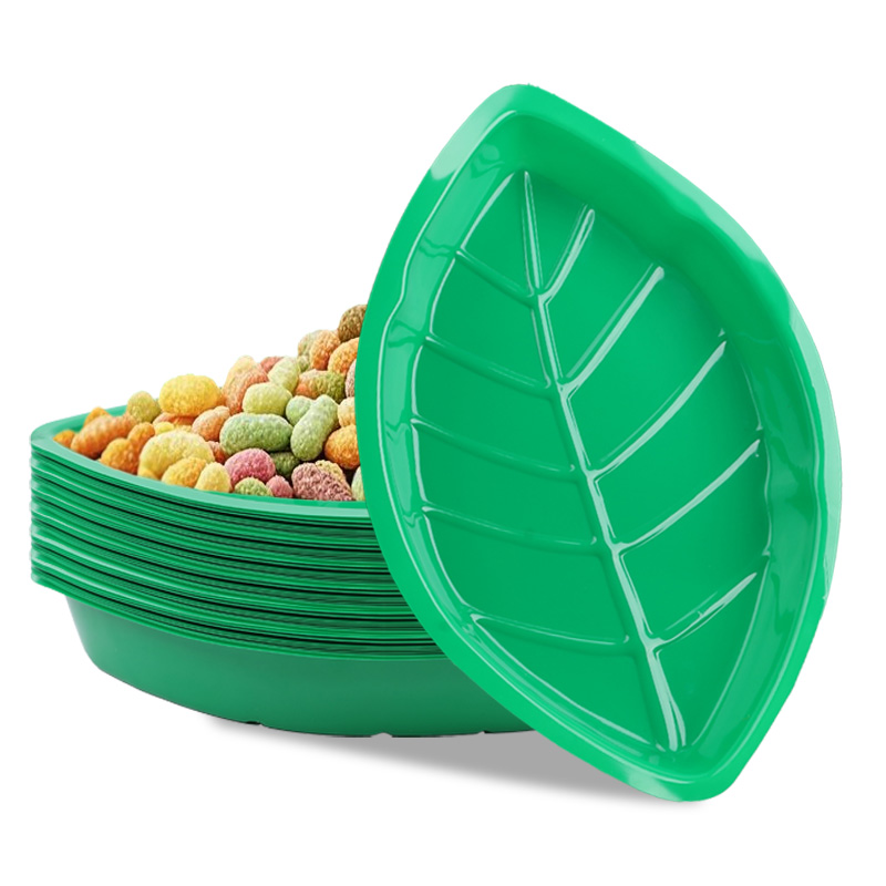 6Pcs Green Palm Leaf Plate Sna - Food Snacks That Are Green recensione e prezzo