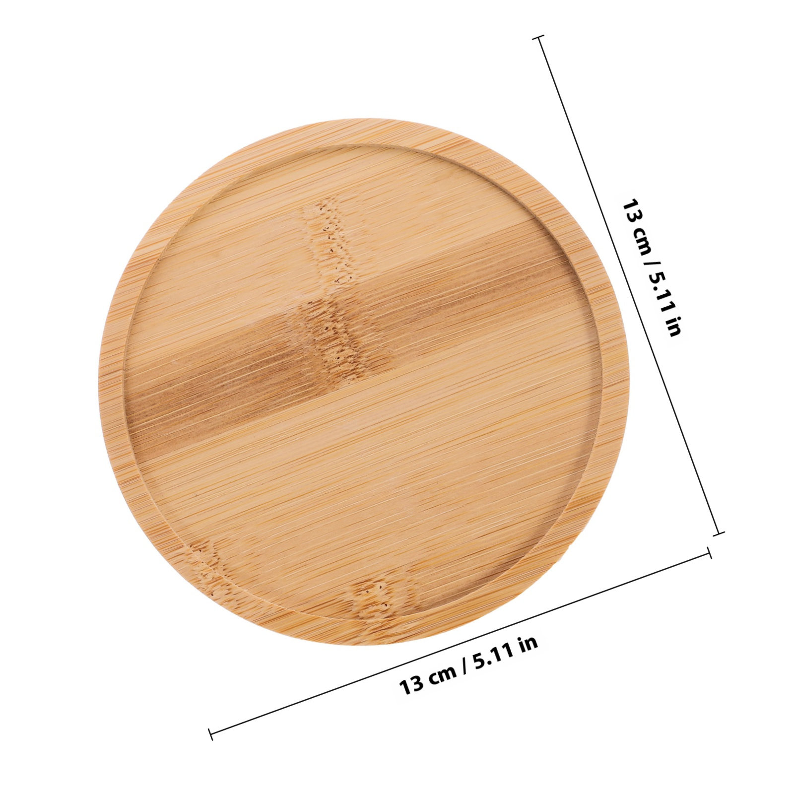 2Pcs Wooden Serving Trays Roun - Food Drink Snacks recensione e prezzo