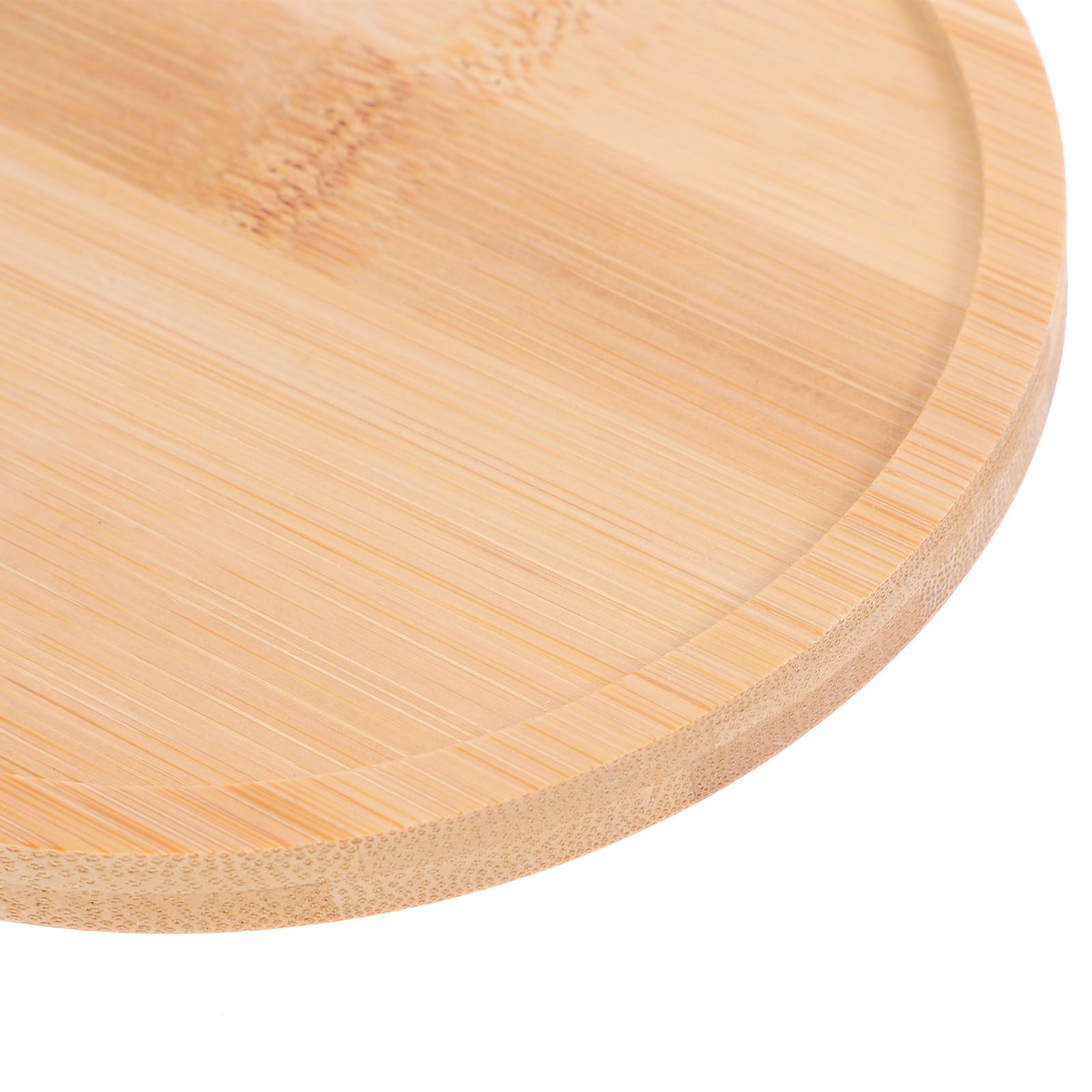 2Pcs Wooden Serving Trays Roun - Food Drink Snacks recensione e prezzo