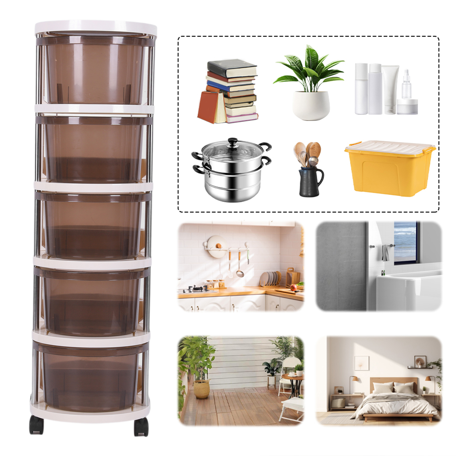 3/4/5-Layers Drawer Style Snac - Food Storage With Wheels recensie en prijs