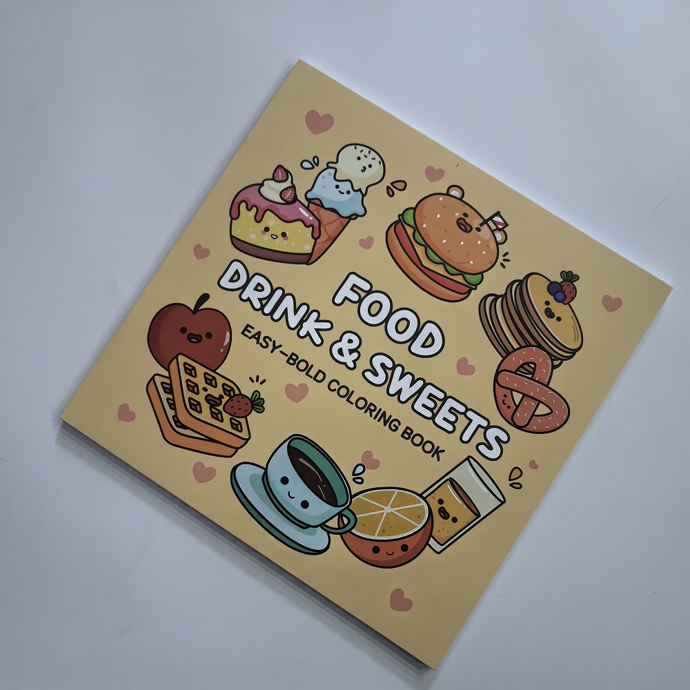 Food Drink & Sweets Easy-bold  - Food And Snacks Coloring Book Bold And Easy recensione e prezzo