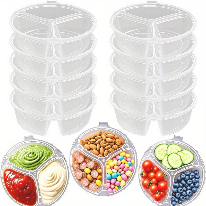 Round 3-Compartment Disposable - Food Storage For Restaurant recensie en prijs