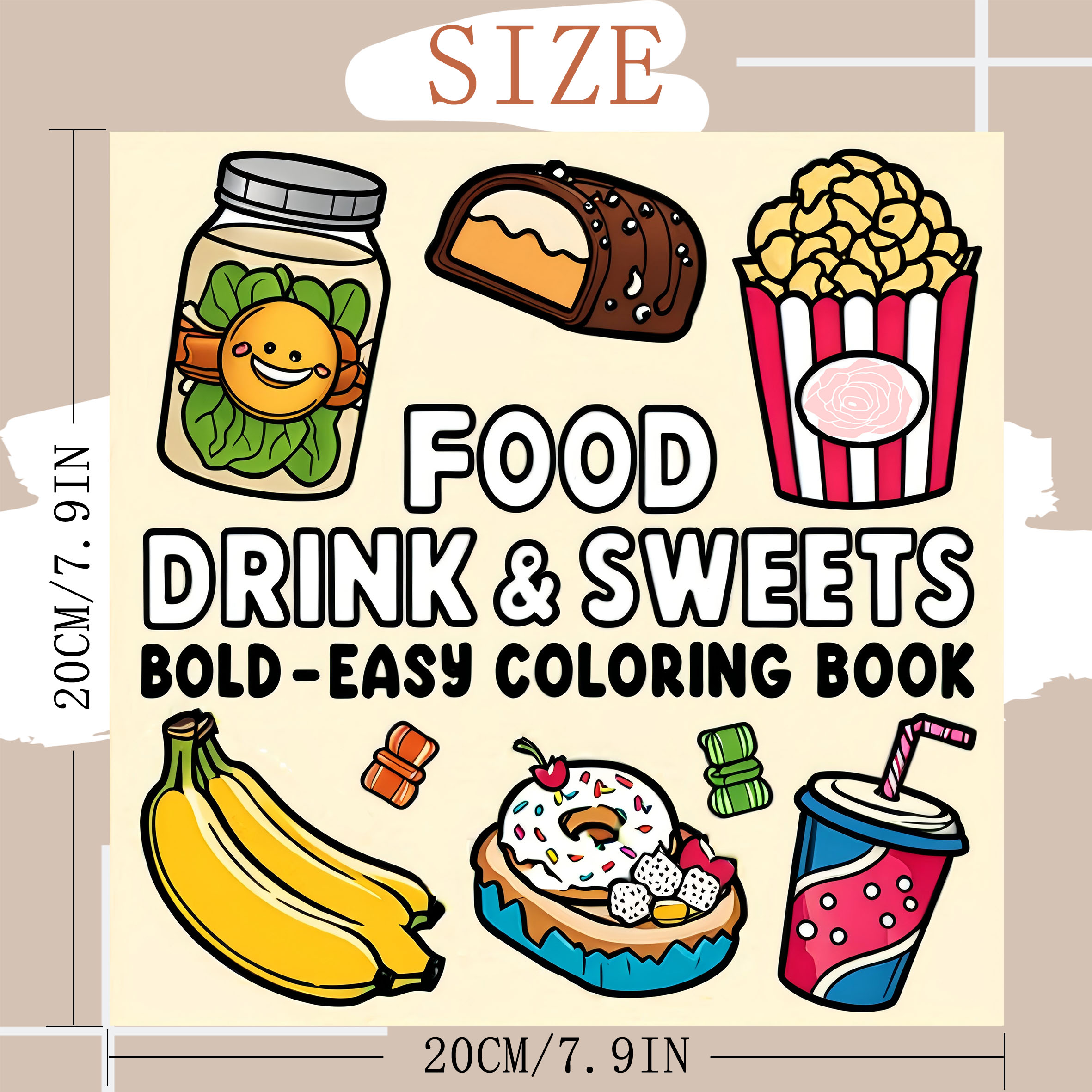 FOOD DRINK & SWEETS BOLD-EASY  - Food And Snacks Coloring Book Bold And Easy recensione e prezzo
