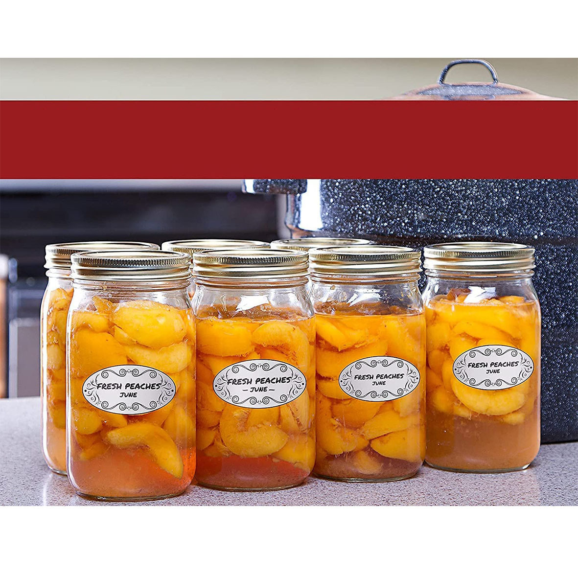 150Pcs Oval Canning Labels for - Food Storage For Restaurant recensie en prijs