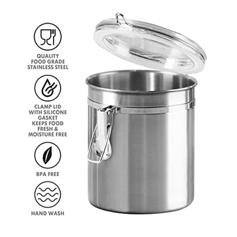 Set of 4 Stainless Steel Kitch - Food Storage In The Kitchen recensie en prijs