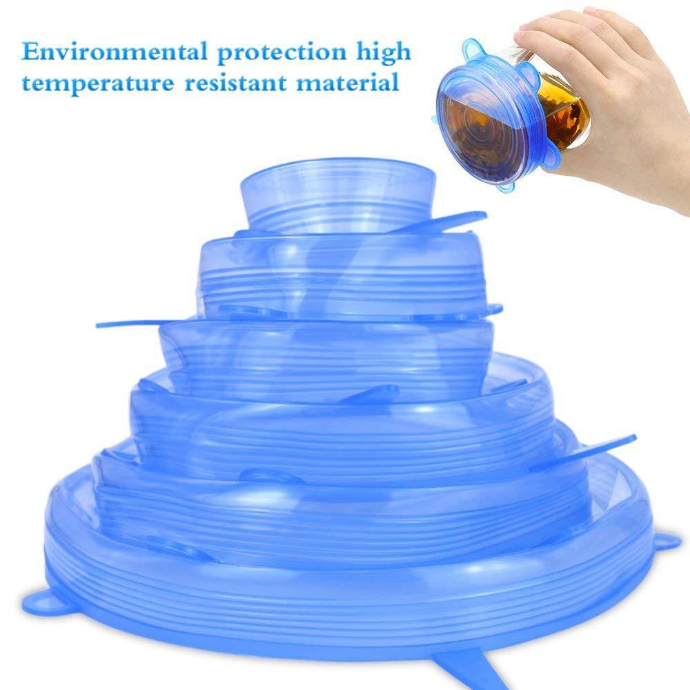 6Pcs Kitchen Universal Accesso - Silicone Stretch Lid recensie en prijs