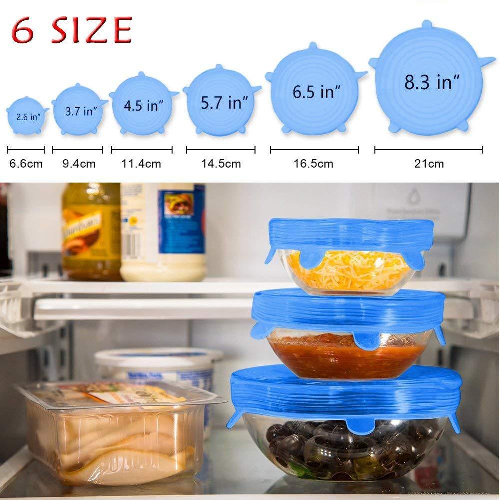 6Pcs Kitchen Universal Accesso - Silicone Stretch Lid recensie en prijs
