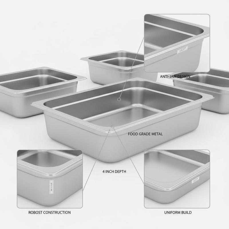 6 Pack Catering Trays Full Siz - Food Storage For Restaurant recensie en prijs