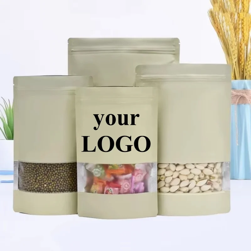 100PCS Stand Up Matte Beige Al - Food Snacks That Are Green recensione e prezzo