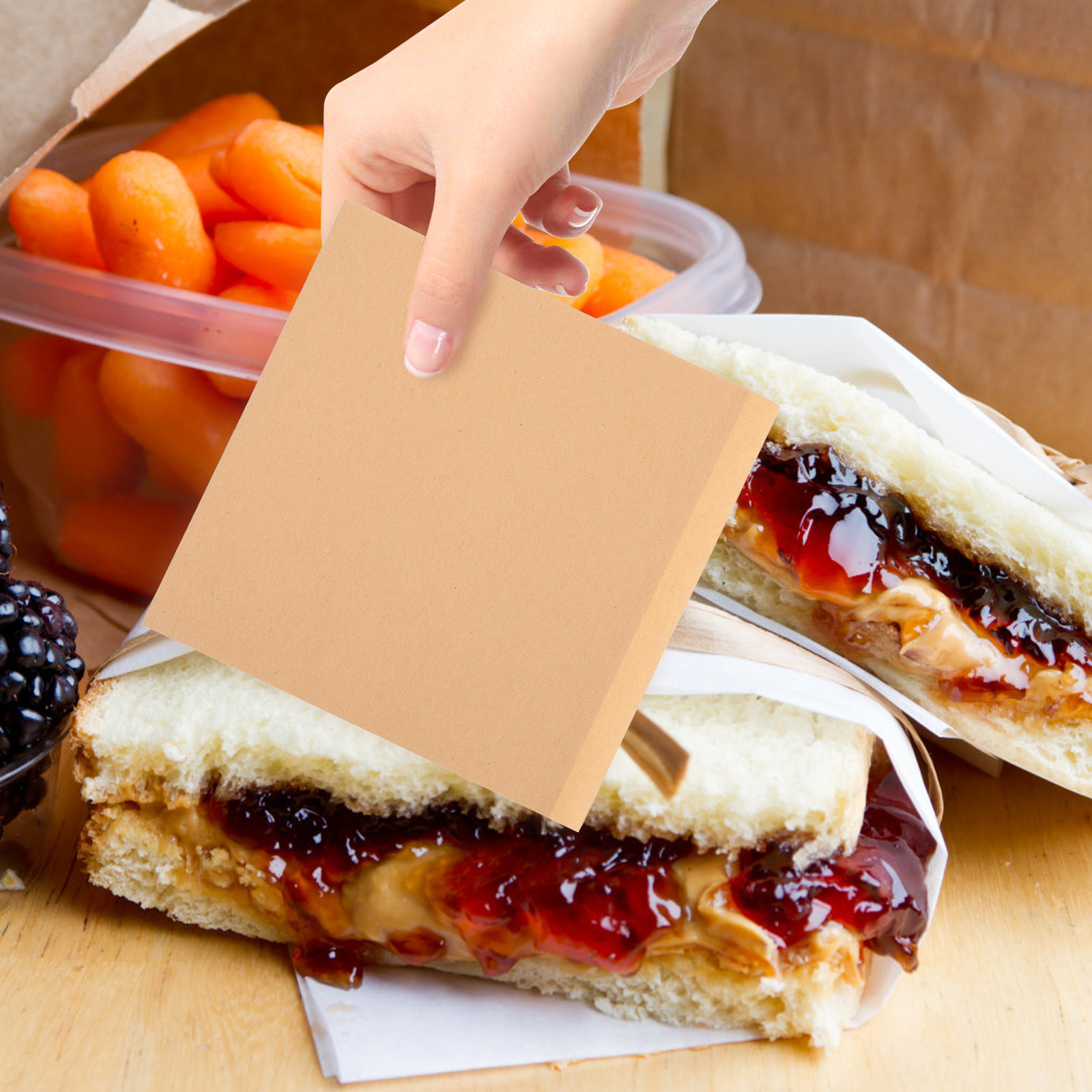 200Pcs Premium Food Safe Kraft - Food Snacks Packaging recensione e prezzo