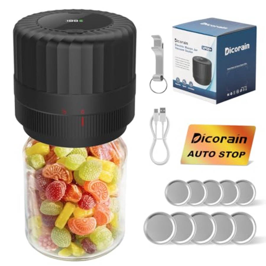 Electric Mason Jar Vacuum Seal - Food Storage Technology recensie en prijs