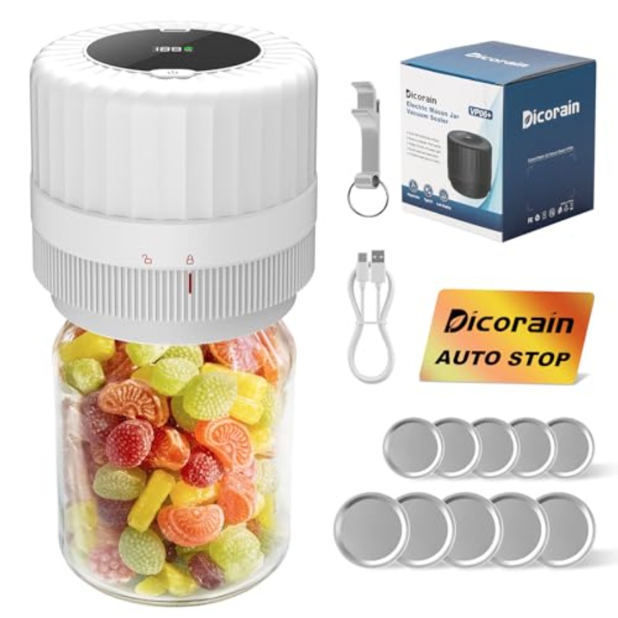 Electric Mason Jar Vacuum Seal - Food Storage Technology recensie en prijs