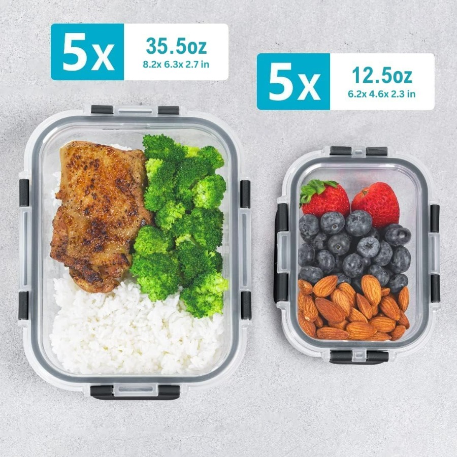 Glass Food Storage Containers  - Food Storage With Lock recensie en prijs