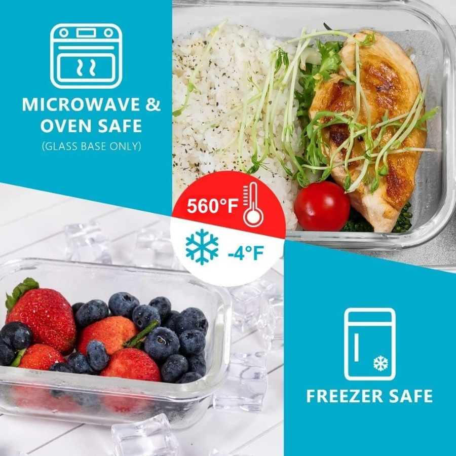 Glass Food Storage Containers  - Food Storage With Lock recensie en prijs