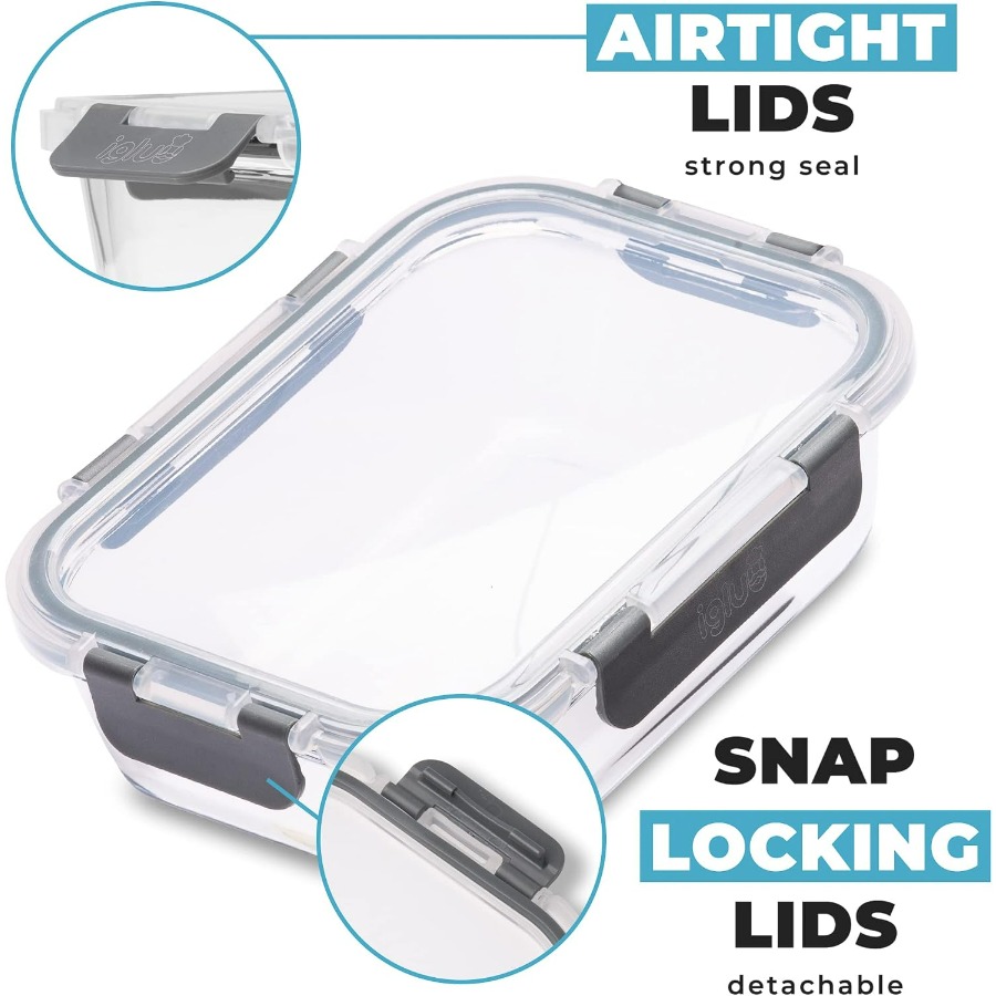 Glass Food Storage Containers  - Food Storage With Lock recensie en prijs