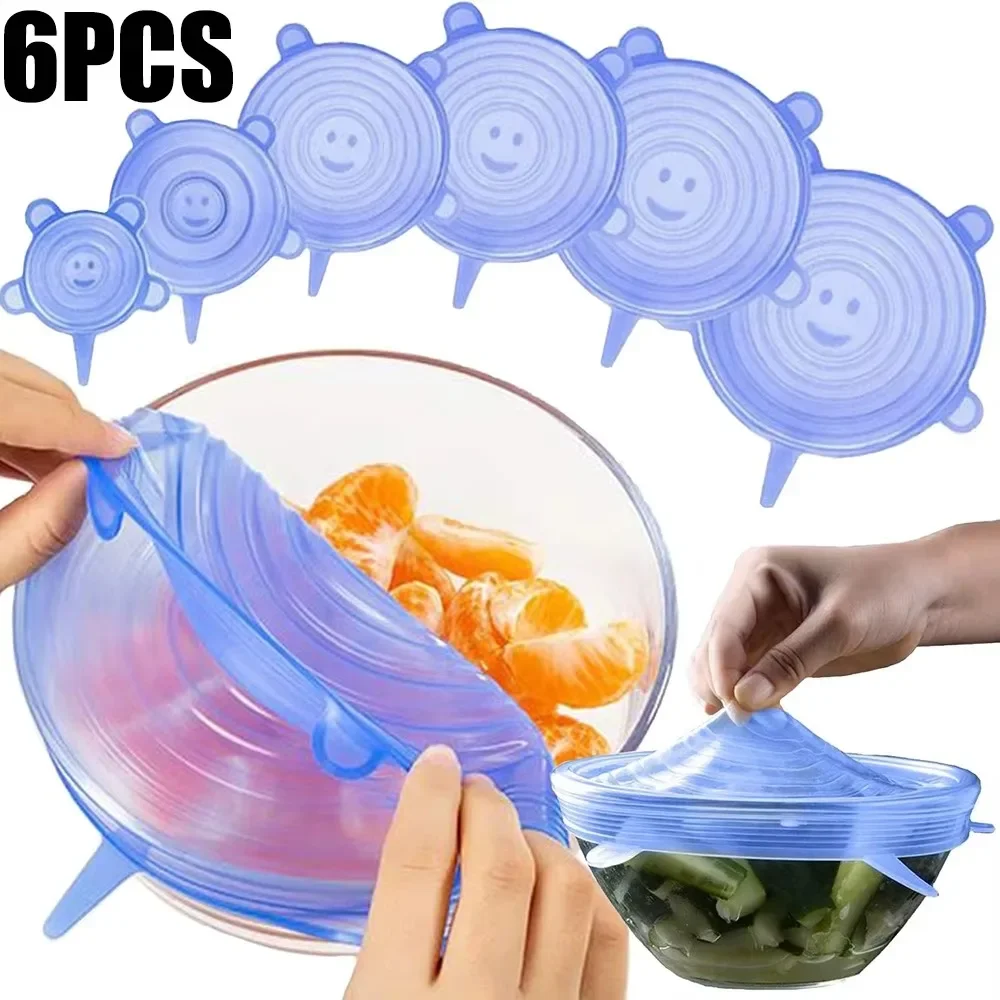 6Pcs Food Grade Silicone Prese - Silicone Stretch Lid recensie en prijs