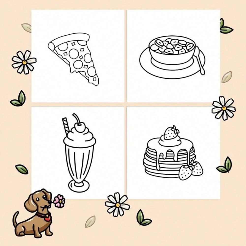 Food and Snacks Coloring Book  - Food And Snacks Coloring Book Bold And Easy recensione e prezzo
