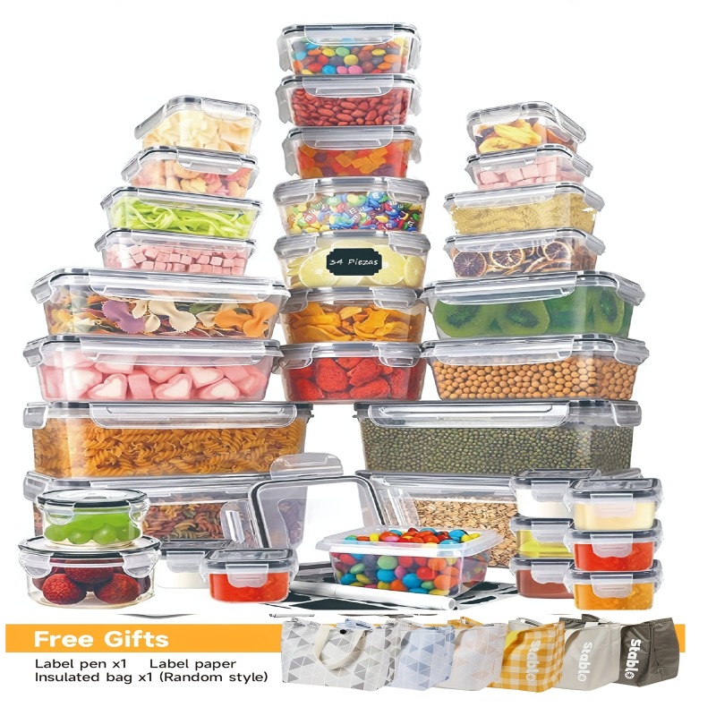 48PCS BPA-Free Food Storage Se - Food Storage Pantry recensie en prijs