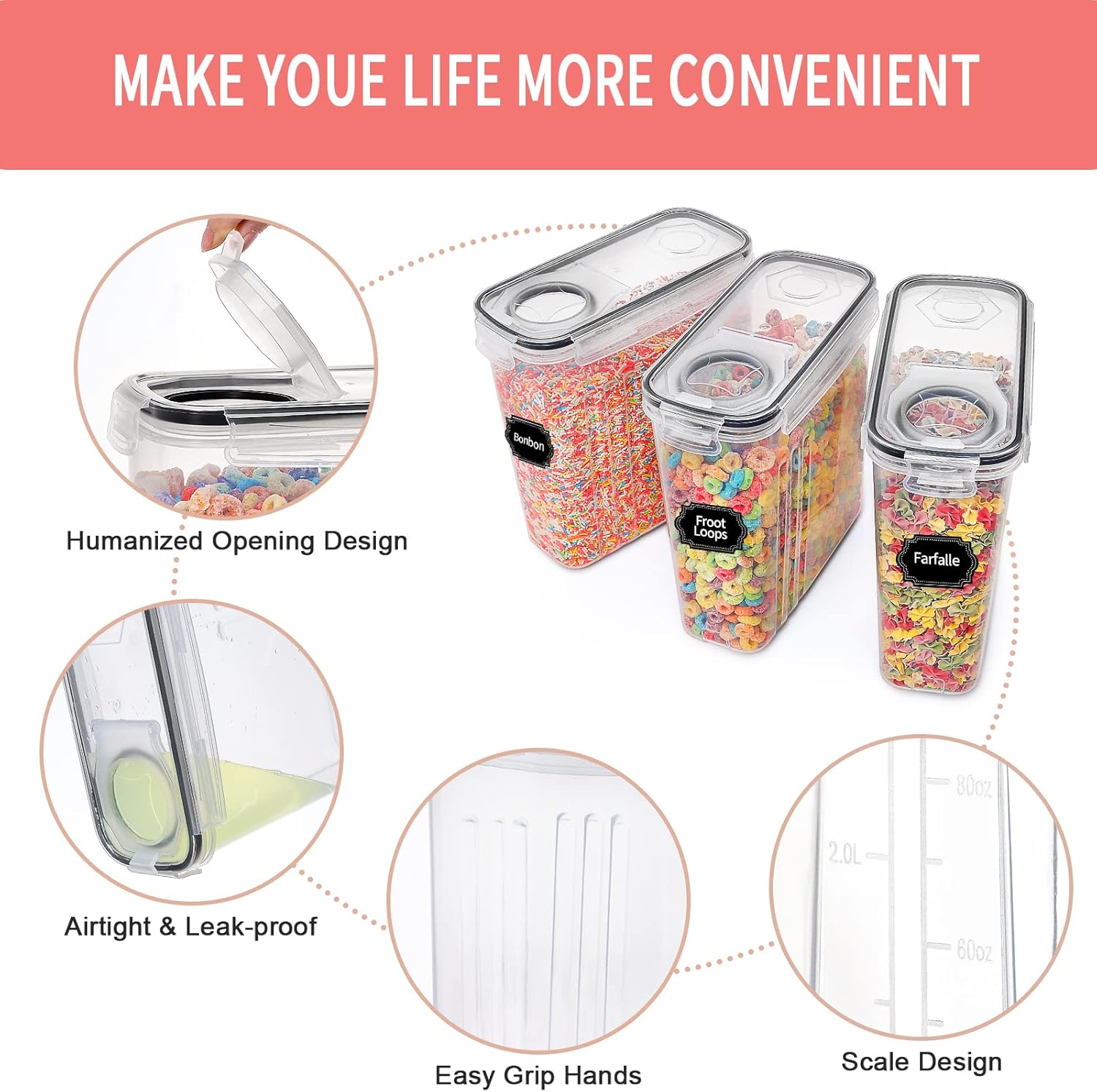 8-Piece Airtight Food Storage  - Food Storage Pantry recensie en prijs