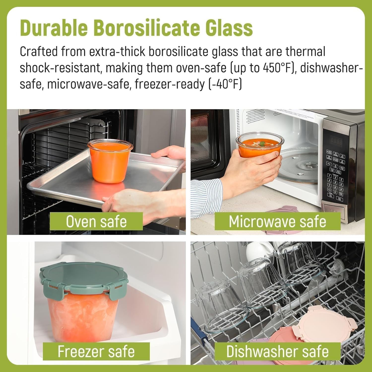 [UPGRADED LID] 6 Sets 3 Cup/24 - Food Storage With Lids recensie en prijs