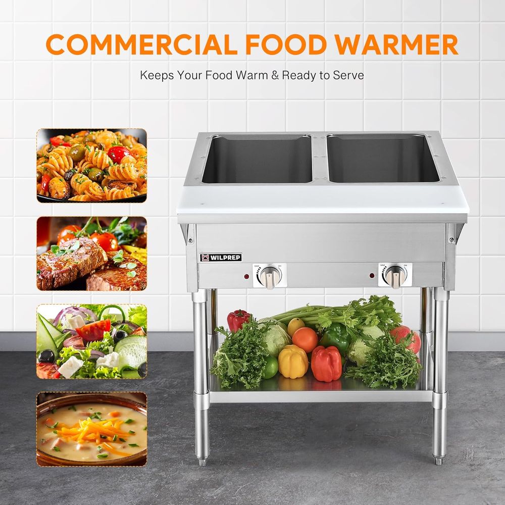 1000W Electric Steam Table wit - Food Storage For Restaurant recensie en prijs